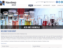 Tablet Screenshot of navdeepgroup.com